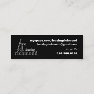 Deixando o cartão de visita de Richmond