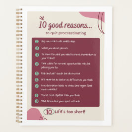 Deixar de procrastinar o planejador diário