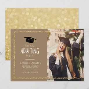 Deixe a Adultação Começar o Anúncio de Graduação