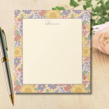 Deixe a Alegria Florescer – Bloco de Notas Floral 