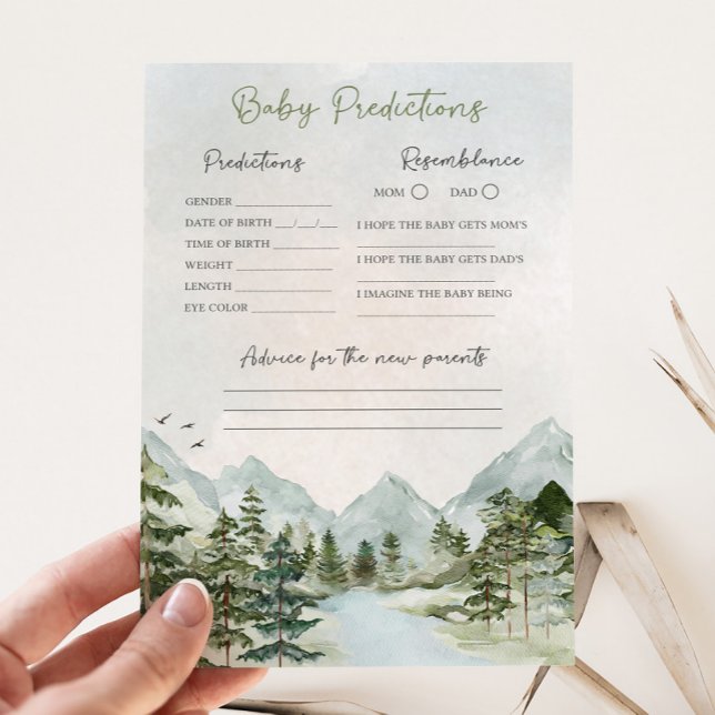 Deixe a Aventura Começar o Jogo de Predicações de  (Let the Adventure Begin Baby Shower Game)