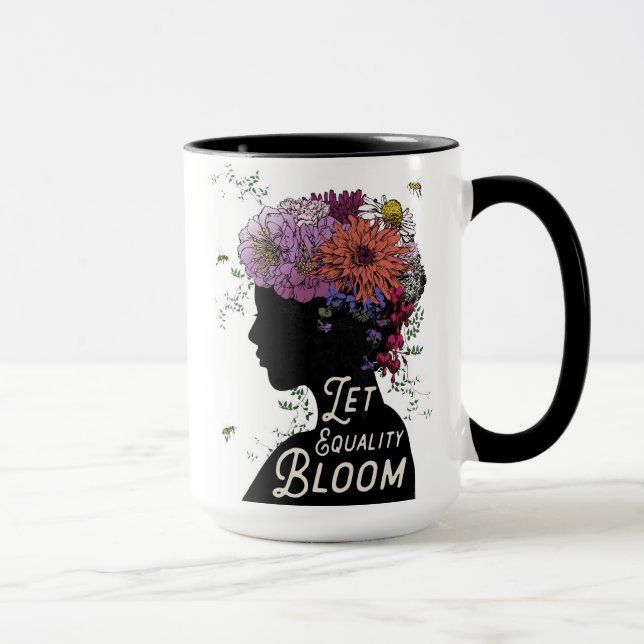 Deixe a flor da igualdade - caneca de café (Direita)