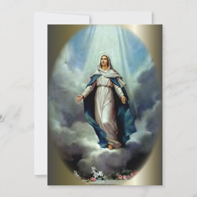 Deixe a luz perpétua brilhar sobre a Virgem Maria (Frente)