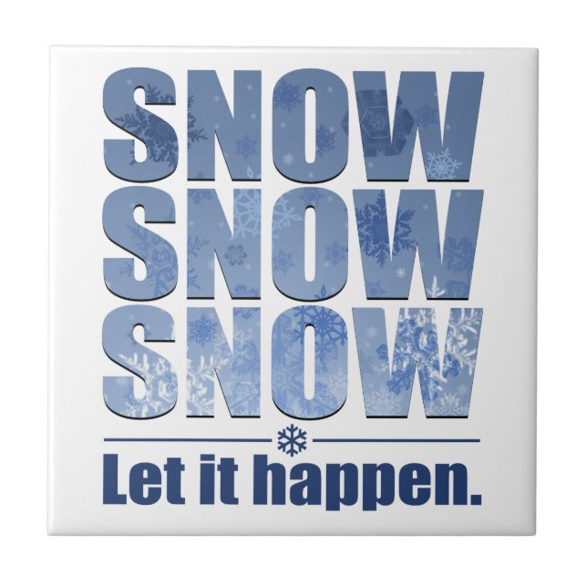 Deixe a neve acontecer (Frente)