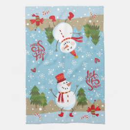 Deixe-A Neve Cozinha Toalha