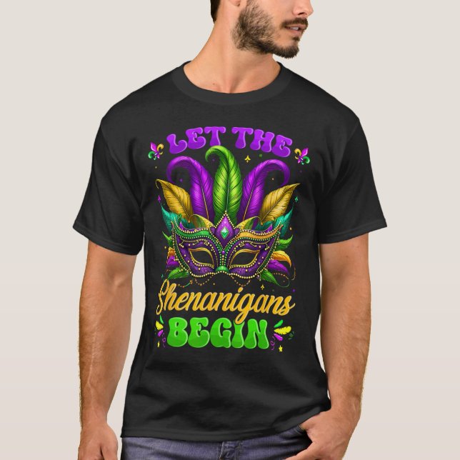 Deixe as Travessuras Começarem Camisas de Carnaval (Frente)