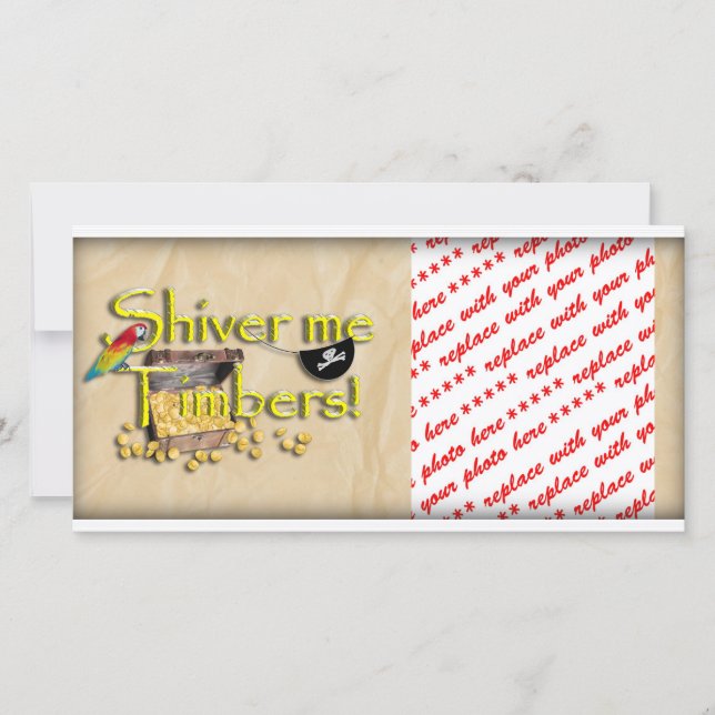 DEIXE-ME AS MADEIRAS! Texto com Peito Pirata (Frente)