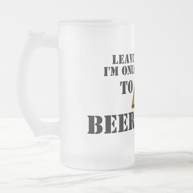 Deixe-me sozinho - caneca de cerveja mal-humorada (Esquerda)