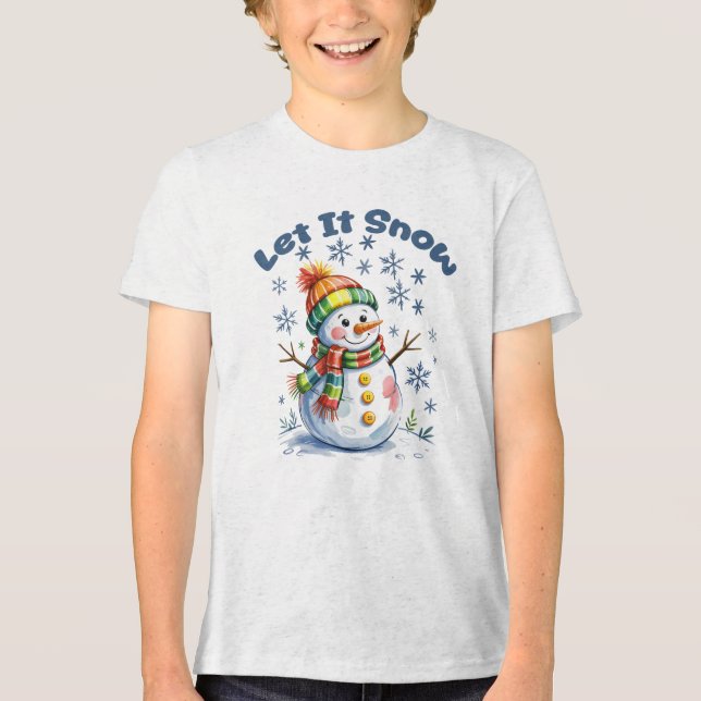 Deixe Nevar Boneco de Neve Inverno  (Frente)