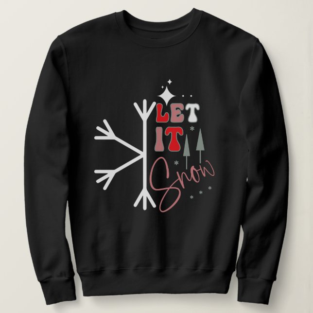 Deixe nevar camisa de natal (Frente do Design)