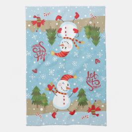 Deixe nevar, cozinha, toalha B