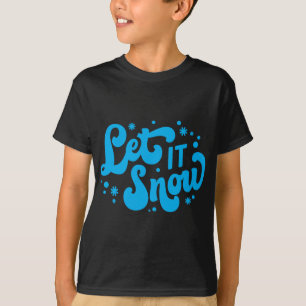Deixe Nevar Design de Inverno Camiseta de Bebê