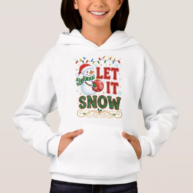 Deixe Nevar Homem de Neve Natal (Frente)