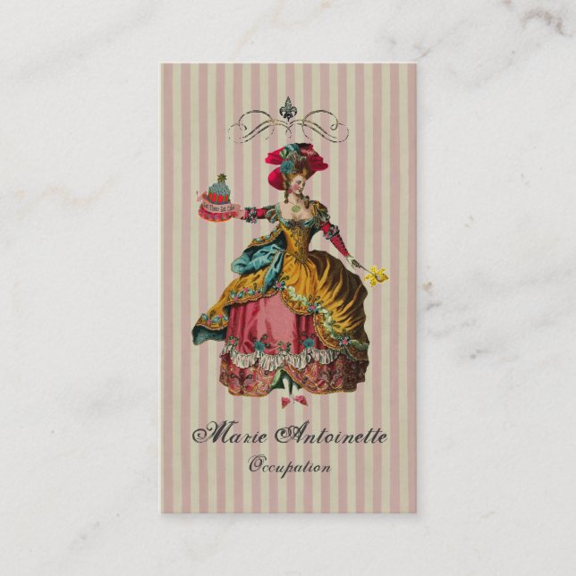 Deixe-nos comer o bolo - cartões de visitas (Frente)