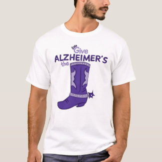 Deixe-nos dar a camisa da bota #1 de Alzheimer