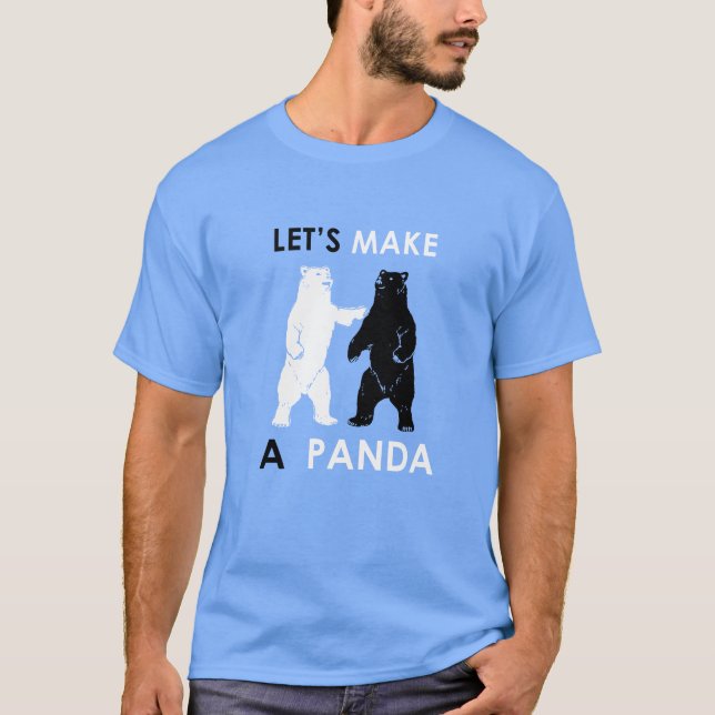 Deixe-nos fazer a uma camisa da panda o urso polar (Frente)