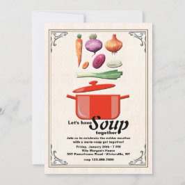 Deixe-nos fazer o convite da sopa