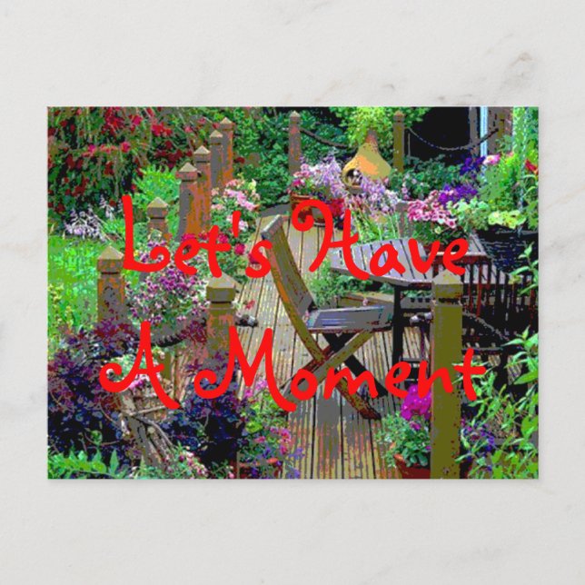 Deixe-nos ter um cartão do momento (Frente)