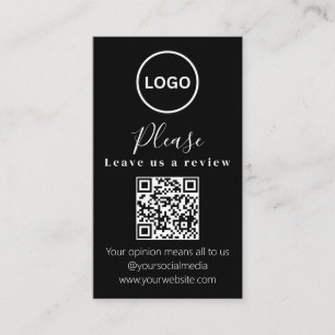 Deixe-nos uma revisão Código QR Cartão de visita