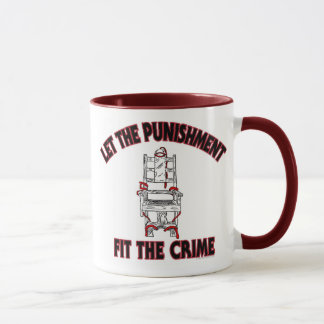 Deixe o abeto da punição a caneca de café do crime