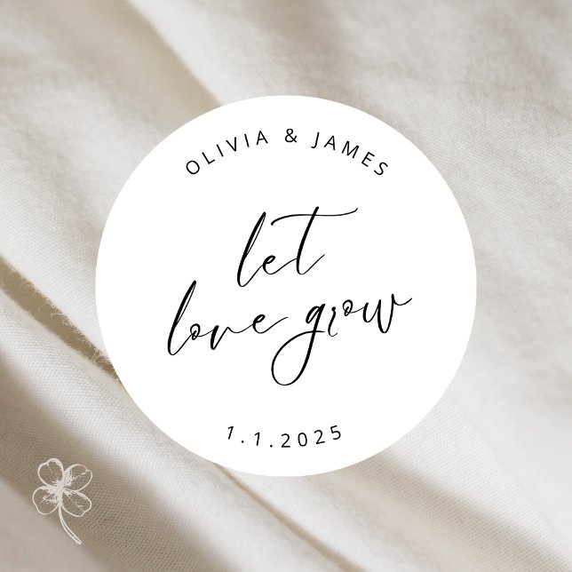 Deixe o amor crescer os adesivos (Criador carregado)