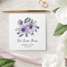 Deixe o amor crescer | Pansy Seed Packet Favor do