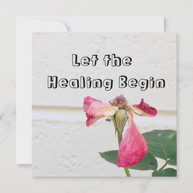 Deixe o cartão de cura começar! (Frente)