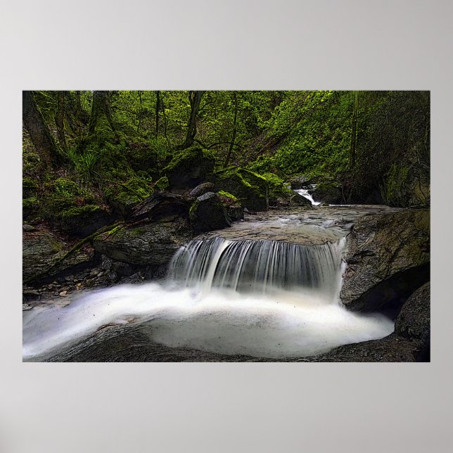 Deixe-o fluir 36 x 24 Poster (Frente)