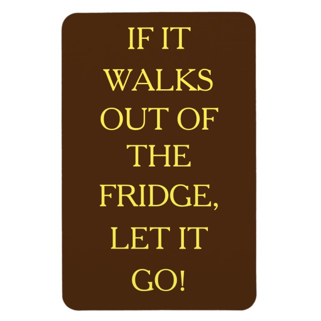 Deixe-o ir! Ímã Flexível com Foto (Vertical)