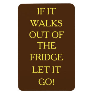 Deixe-o ir! Ímã Flexível com Foto