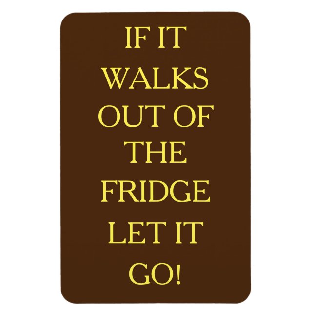 Deixe-o ir! Ímã Flexível com Foto (Vertical)