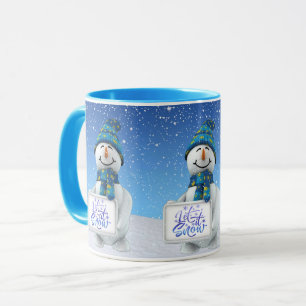 Deixe-o nevar caneca de Natal