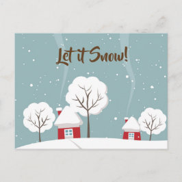 Deixe-o nevar cartões postais