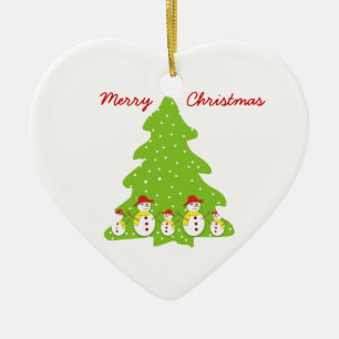 Deixe-o nevar Enfeites de natal personalizado
