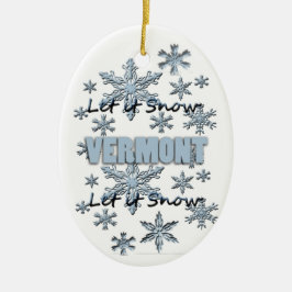 Deixe-o nevar Enfeites de natal Vermont