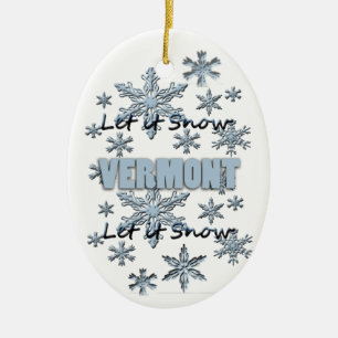 Deixe-o nevar Enfeites de natal Vermont