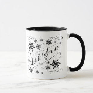 deixe-o nevar na caneca de arte