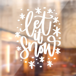 Deixe-o nevar no Natal, Inverno Cling
