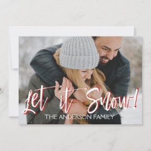 Deixe-o nevar ou Cartões de foto de Natal