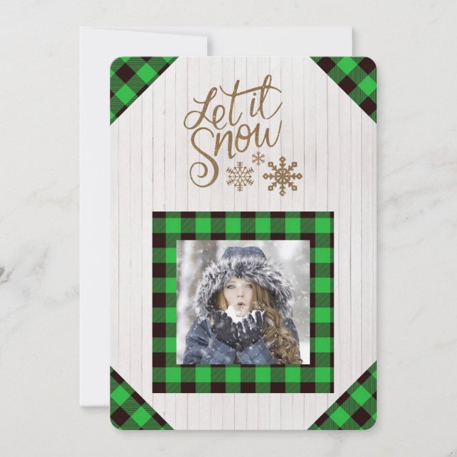 Deixe-o Neve Verde Buffalo Verificar Cartão de Fér (Frente)