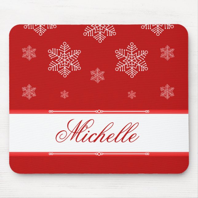 Deixe-o soprar o Mousepad Feriado, vermelho (Frente)