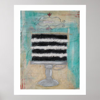 Deixe-os comer bolo 16 x 20 Poster