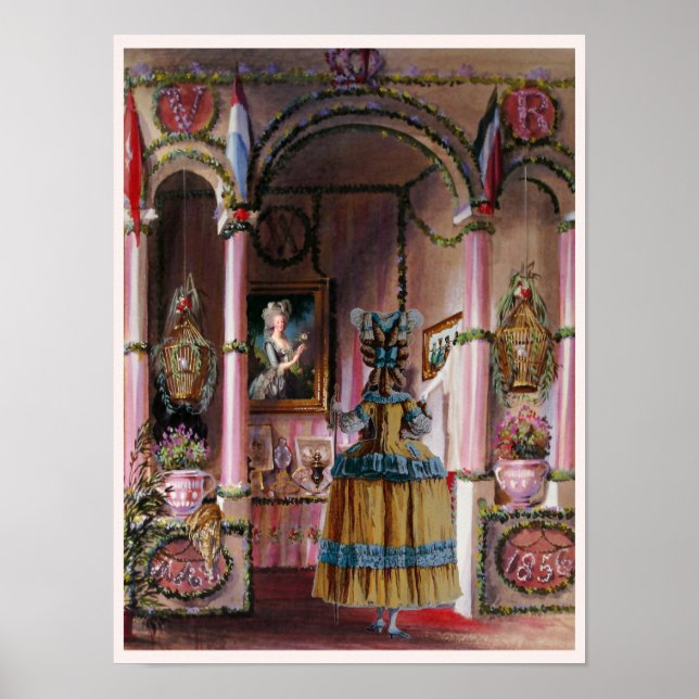 Deixe-Os Comer Bolo 6 ~ Poster 16x12 (Frente)