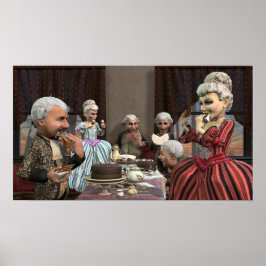 Deixe-Os Comer Bolo - Poster Pequeno