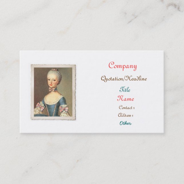 Deixe-os comer cartões de visitas do bolo (Frente)