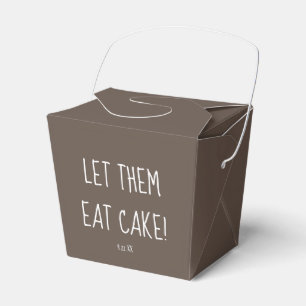 Deixe-Os Comer Casamento De Bolo Levar Caixas Para