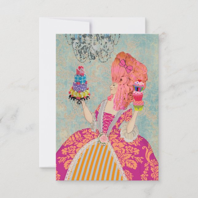 Deixe-os comer ~ convites / RSVP #12 (Frente)