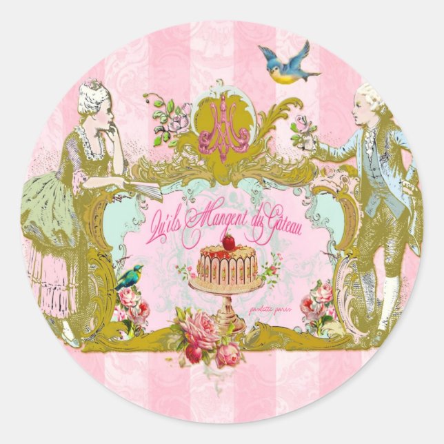 Deixe-os comer selos ou adesivos (Frente)