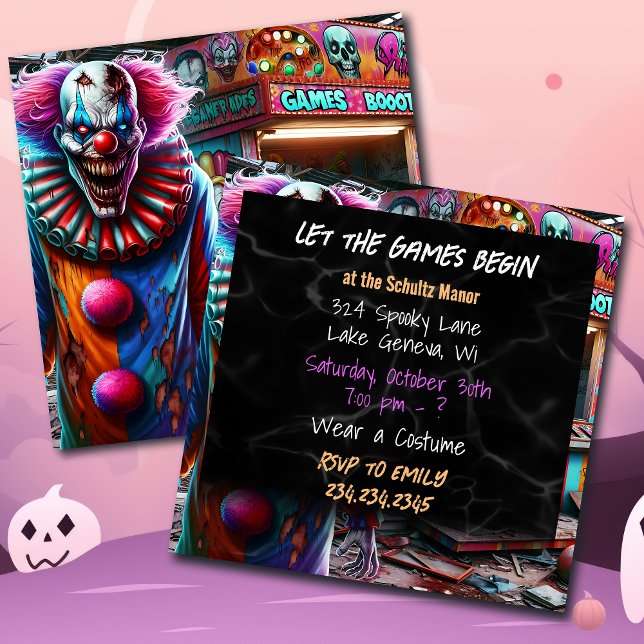 Deixe os jogos começarem | Festa de Halloween (Criador carregado)