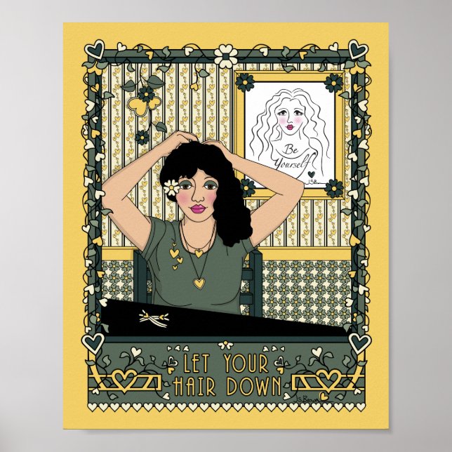 Deixe seu cabelo para baixo_C_8x10 Poster (Frente)